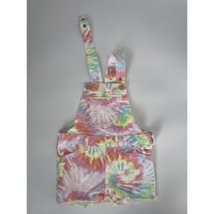 Childrens Place SIZE 2T Toddler Girls Multicolor Short Overalls Romper